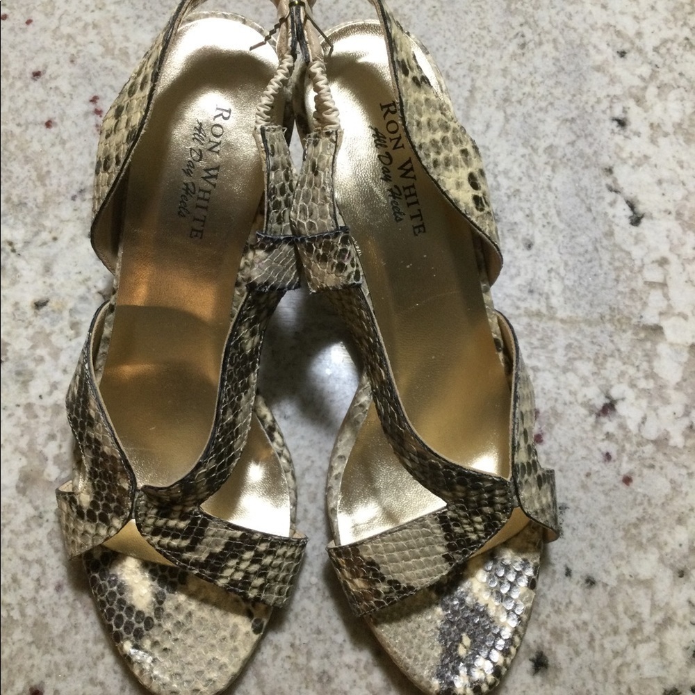 Ron White Snake skin heels in size 37
